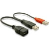 DELOCK USB adat+táp Y kábel Delock 65306