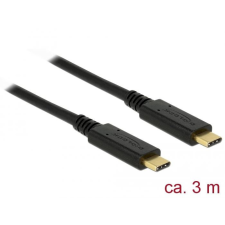 DELOCK USB-C &gt; USB-C 2.0 kábel 3m fekete (83325) kábel és adapter