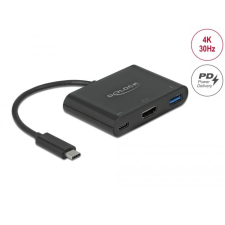 DELOCK USB-C -> HDMI + USB-A + USB-C PD adapter (64091) (del64091) - Adatkábel mobiltelefon kellék