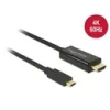DELOCK USB-C (M) - HDMI 4K (M) kábel 3 m