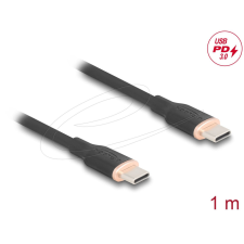 DELOCK USB cable USB-C to USB-C 1m Black kábel és adapter