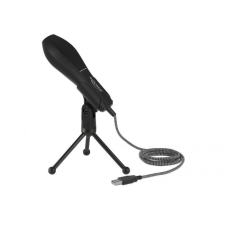 DELOCK USB Condenser Microphone with Table Stand ideal for gaming Skype and vocals mikrofon