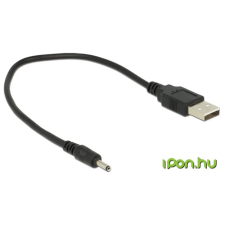 DELOCK USB DC Jack Tápkábel Fekete 27cm 83793 kábel és adapter