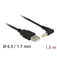 DELOCK USB &gt; DC 4,0 x 1,7 mm apa 90° tápkábel 1.5 m (85544) kábel és adapter