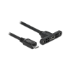 DELOCK USB-Kabel 2.0 Micro B -> Micro-B Bu/St Einbau 0 (85245)