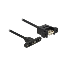 DELOCK USB Kabel A -> Micro-B Bu/Bu 0.25m Einbau (85109) kábel és adapter