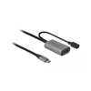 DELOCK USB Kabel C -> A/DC St/Bu 5.0m aktiv (85391)