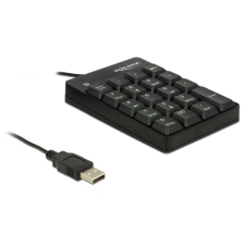 DELOCK USB Key Pad 19 keys black billentyűzet