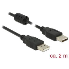 DELOCK USB Összekötő Fekete 2m 84891 kábel és adapter