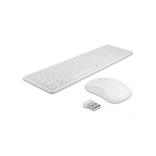 DELOCK USB Tastatur und Maus Set 2,4 GHz kabellos weiß (12703) billentyűzet