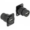 DELOCK USB Toldó Fekete 3cm 86784