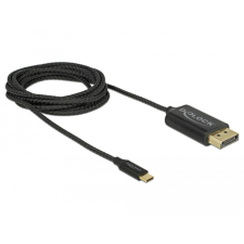 DELOCK USB Type-C koax kábel DisplayPort-hoz (DP Alt Mode) 4K 60 Hz 2 m kábel és adapter