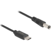 DELOCK USB Type-C tápkábel - DC 5,5 x 2,1 mm méretű apa 1 m (85397)