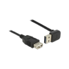 DELOCK USB Verl.A -> A St/Bu 1.00m 90° sw Easy USB (83547)