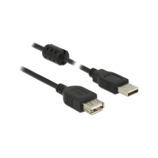 DELOCK USB Verl. A -> A St/Bu 1.00m schwarz (84883) kábel és adapter