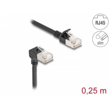 DELOCK UTP CAT6A Összekötő Fekete 25cm 80303 kábel és adapter