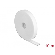 DELOCK Velcro fehér ragasztó szalag guriga Hx 10 m x Sz 20 mm villanyszerelés