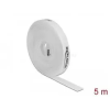 DELOCK Velcro fehér ragasztó szalag guriga Hx 5 m x Sz 15 mm (DL18387)