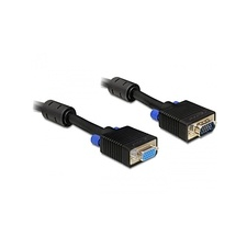 DELOCK VGA/D-Sub Összekötő Fekete 20m 82562 kábel és adapter