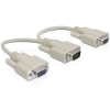 DELOCK VGA > 2 x VGA M/F adapter 0,2m - 65328