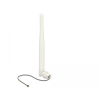 DELOCK WLAN 802.11 b/g/n Antenna MHF dugó 3 dBi irányított, 1.13 12 cm, flexibilis, klipsz, fehér