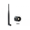 DELOCK WLAN antenna 802.11 ac/a/b/g/n SMA 4 - 5 dBi minden irányú csatlakozás fekete