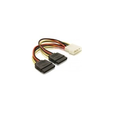DELOCK Y HDD tápelosztó Molex 2xSATA kábel és adapter