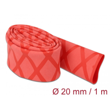 DELOCK Zsugorcső X-mintás nem csúszós 1 m x 20 mm piros villanyszerelés