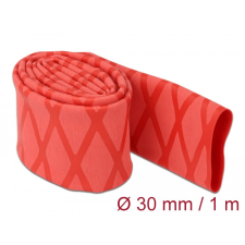 DELOCK Zsugorcső X-mintás nem csúszós 1 m x 30 mm piros villanyszerelés