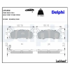 DELPHI fékbetétkészlet, tárcsafék LP1452