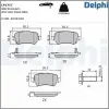 DELPHI fékbetétkészlet, tárcsafék LP1717