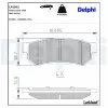 DELPHI fékbetétkészlet, tárcsafék LP2502