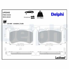 DELPHI fékbetétkészlet, tárcsafék LP3242 autóalkatrész