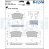 DELPHI fékbetétkészlet, tárcsafék LP5062EV