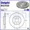DELPHI féktárcsa BG3430