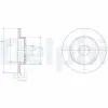 DELPHI féktárcsa BG3761