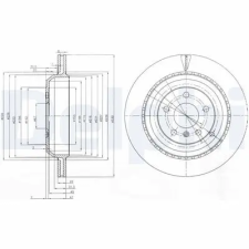 DELPHI féktárcsa BG4030 autóalkatrész