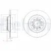DELPHI féktárcsa BG4088