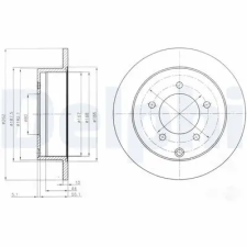 DELPHI féktárcsa BG4198 autóalkatrész