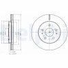 DELPHI féktárcsa BG4326