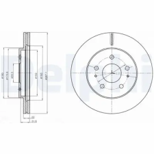 DELPHI féktárcsa BG4326 autóalkatrész