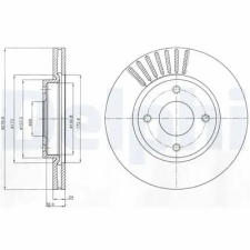 DELPHI féktárcsa BG4337 autóalkatrész