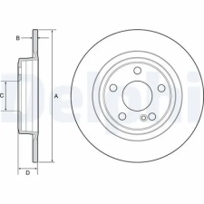 DELPHI féktárcsa BG4558C autóalkatrész