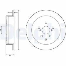 DELPHI féktárcsa BG4919C autóalkatrész