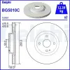DELPHI féktárcsa BG5010C