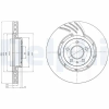 DELPHI féktárcsa BG9052