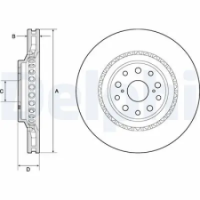 DELPHI féktárcsa BG9186C autóalkatrész