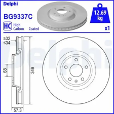 DELPHI féktárcsa BG9337C autóalkatrész