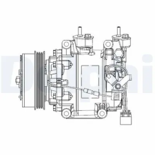 DELPHI kompresszor, klíma CS20515 autóalkatrész