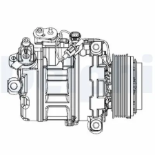 DELPHI kompresszor, klíma CS20547 autóalkatrész